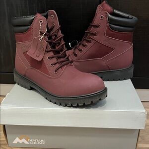 Men’s Mountain Gear Burgundy Leather Boot